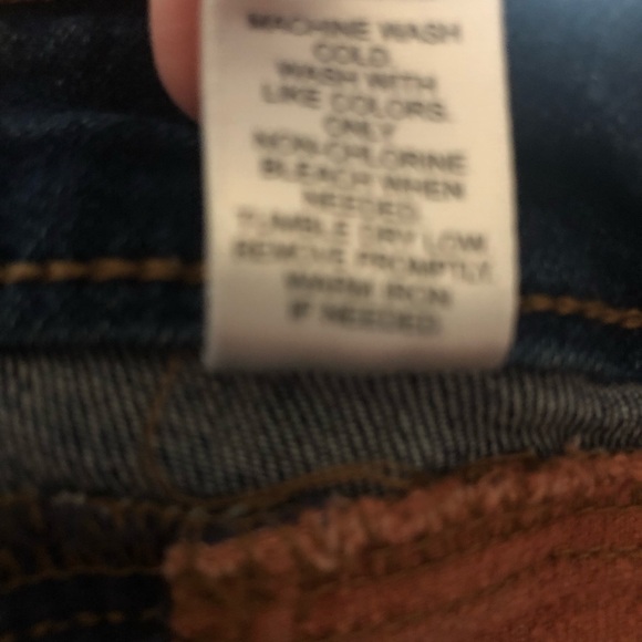 Versona BOHO Flare Striped Color Block Jeans Size 16 L - Picture 10 of 11